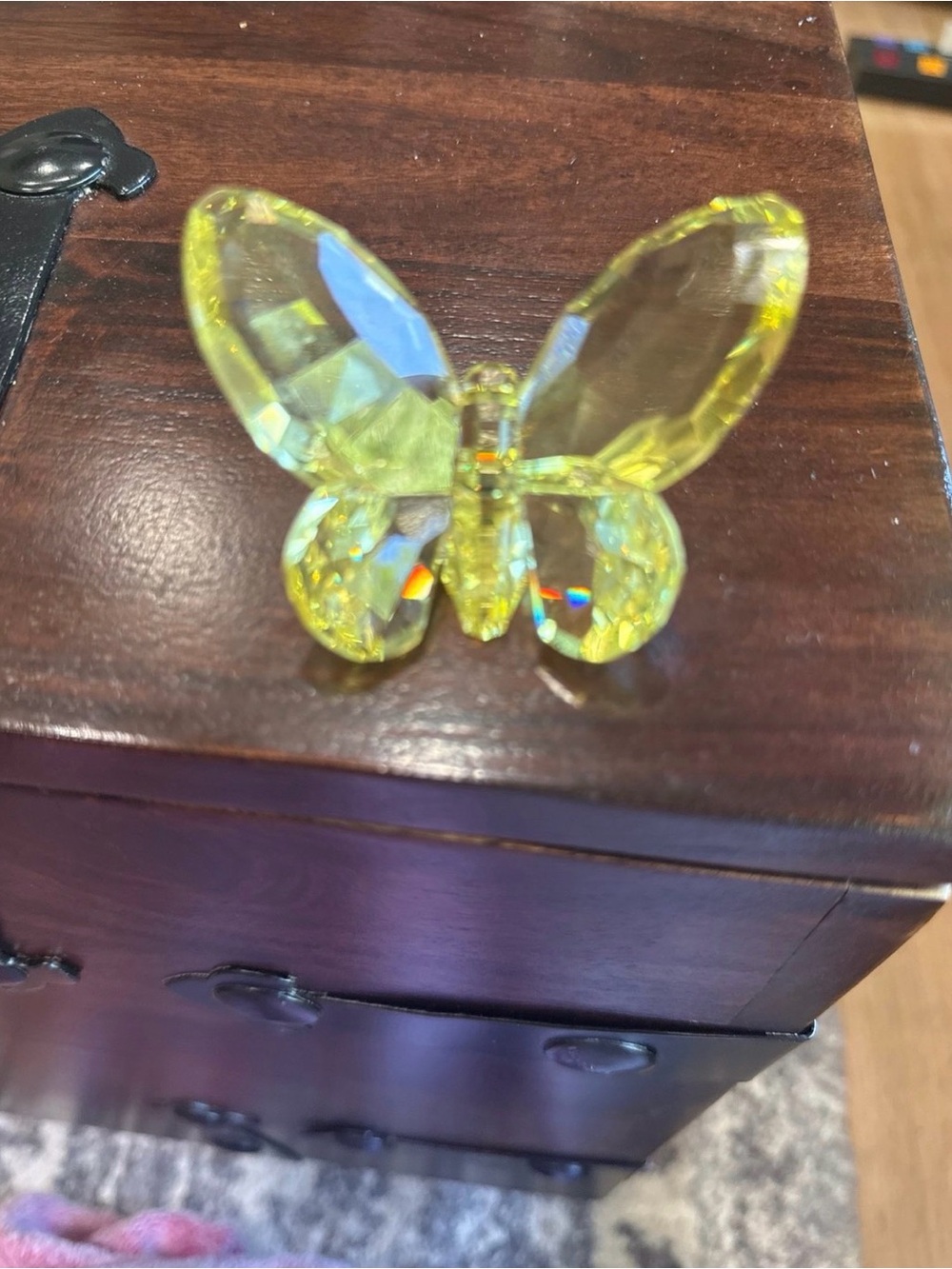 Swarovski Yellow Crystal Butterfly Figurine